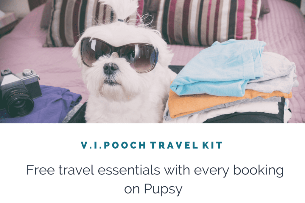 VIPOOCH Travel Kit to Accommodation Page